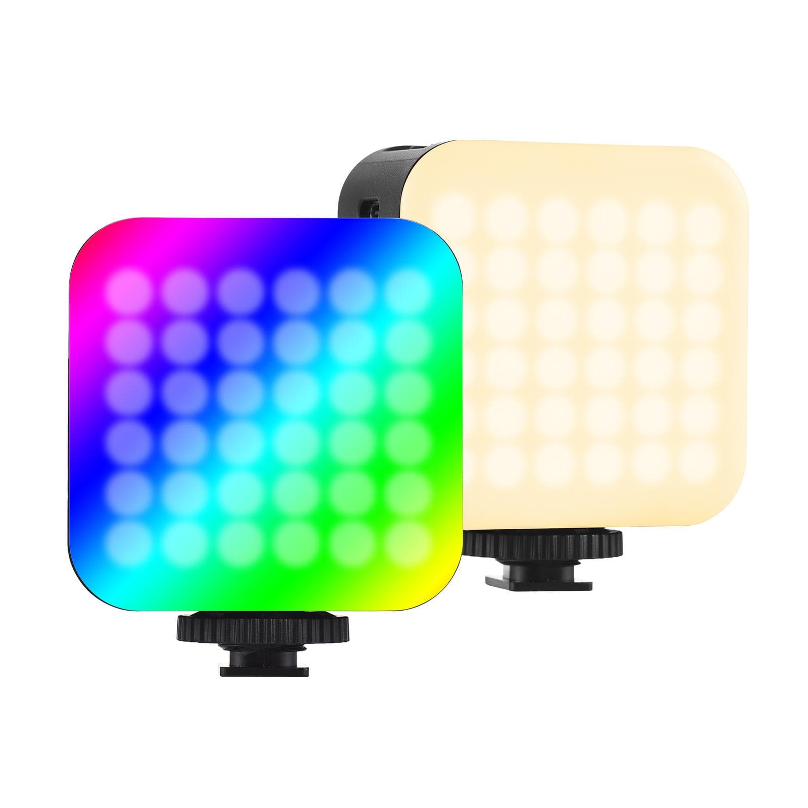 Andoer D02 Double-Sided LED Fill Light Pocket RGB Video Light 2500K-9000K Dimmable 24 Scene black