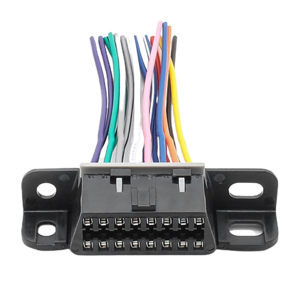 16 Pin OBD2 Cable Female Extension Connector OBD2 Adapter Cable black