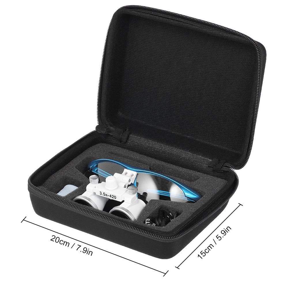 Teeth Dental Surgical Medical Binocular Loupes 3.5X 420mm Optical Loupes