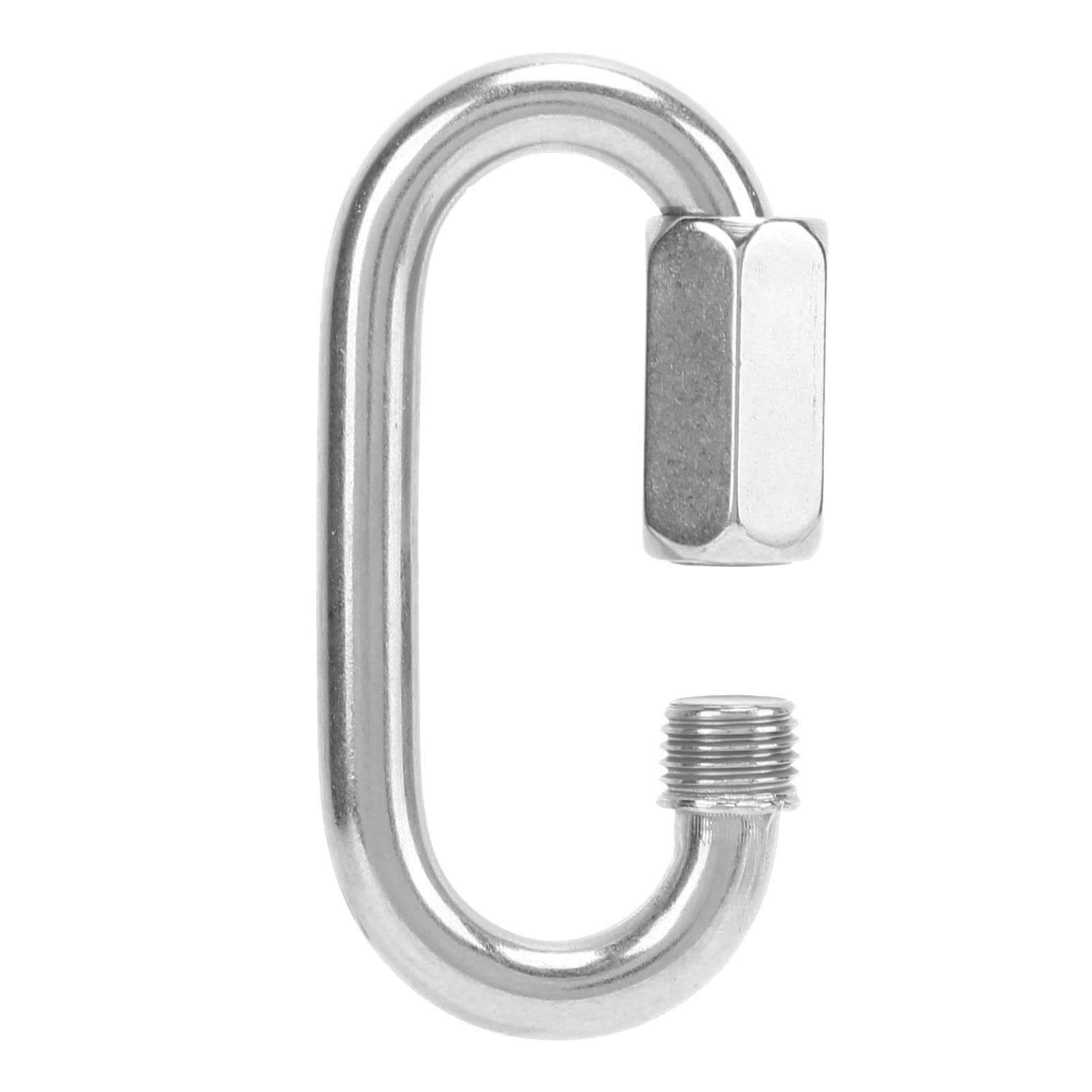Locking Carabiner Stainless Steel Chain Connector O Shape Quick Link for Carabiner Outdoor