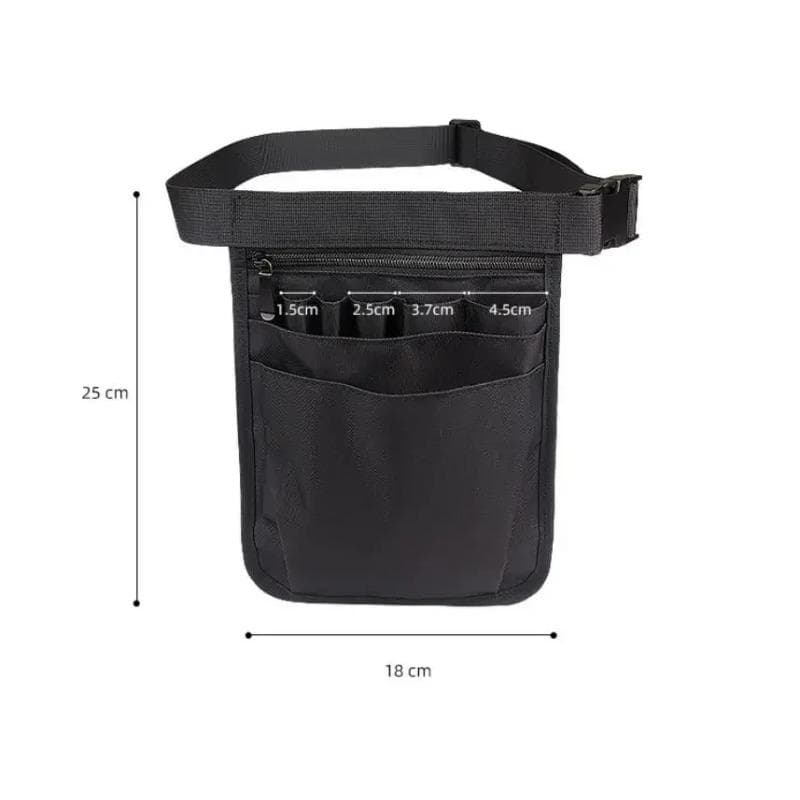 Nurse Organizer Belt Waist Bag Pouch Case for Medical Scissors Care Kit Tool Fanny Waist Packs black
