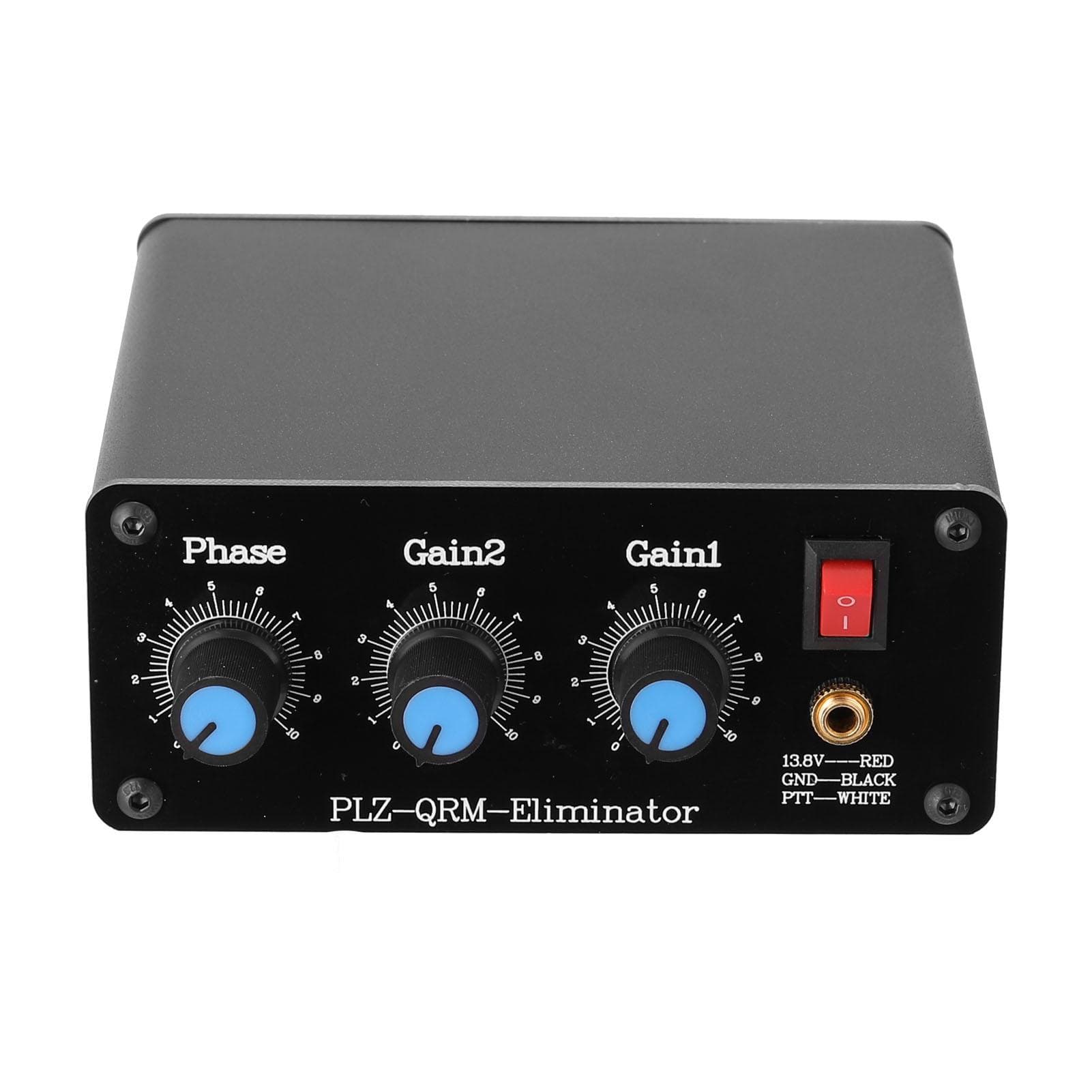 QRM Eliminator X-Phase 1-30MHz HF Bands Phase/ Two Gains Adjustable Built-in PTT Control QRM black