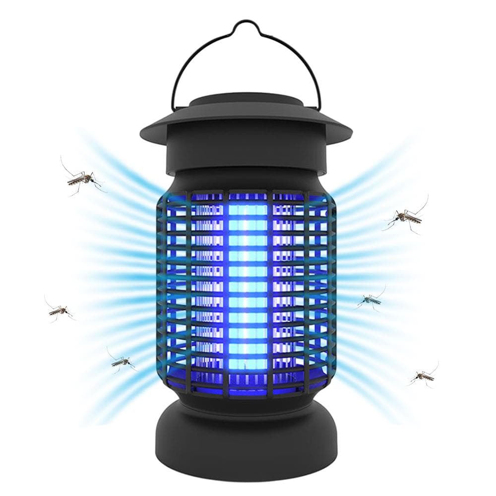 Bug Zapper Outdoor and Indoor - Electric Mosquito Zapper 18W 368nm Purple Light Mute Fly Trap US Plug black