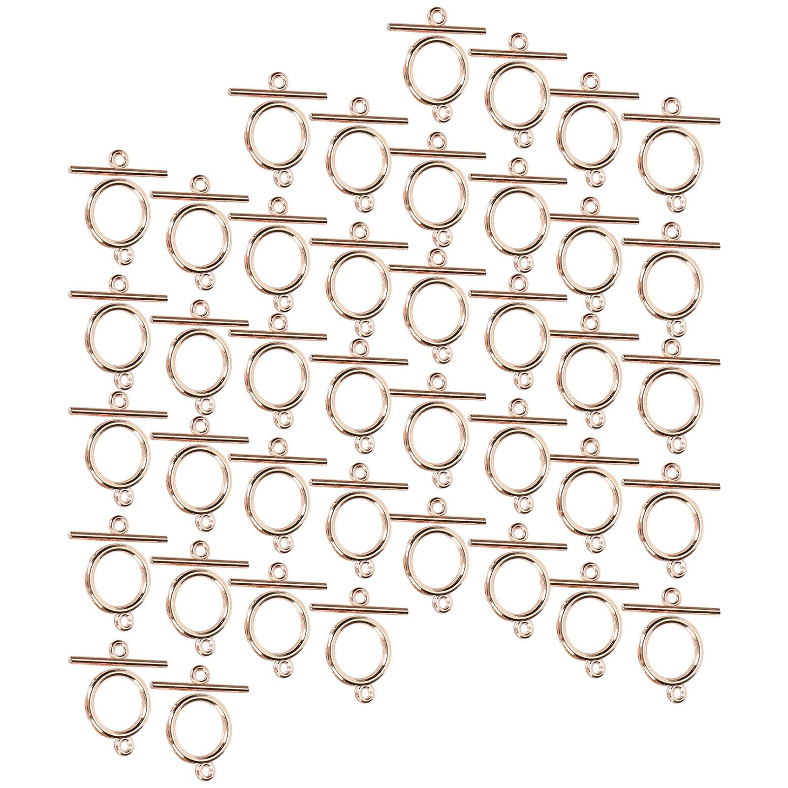 40 Sets Alloy OT Buckle DIY Ornaments Bracelet Necklace Accessories Jewelry Making SuppliesRose rose gold