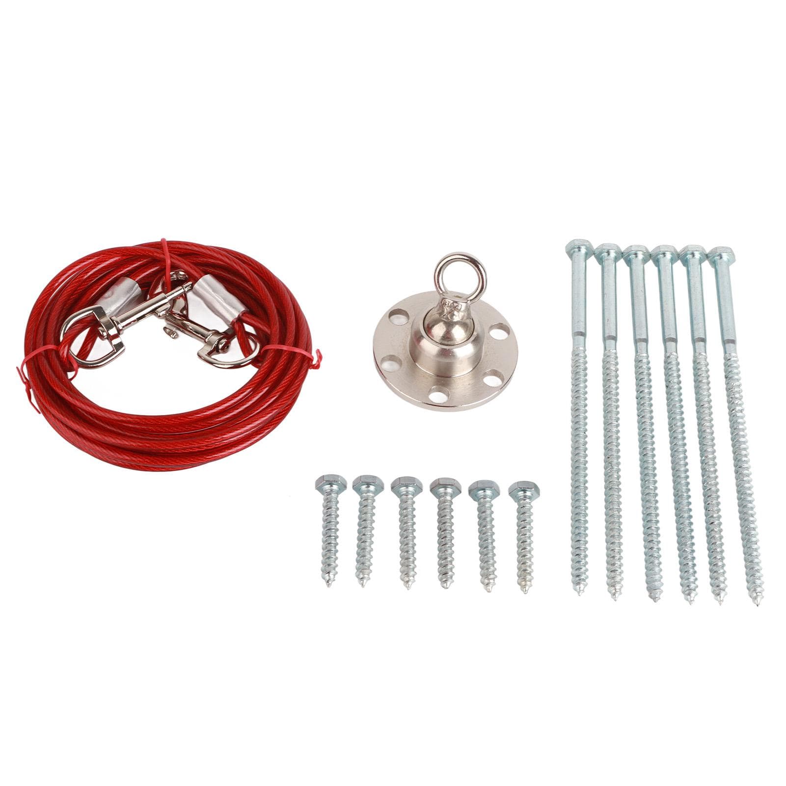 Dog Tie Out Stake Stainless Steel Heavy Duty Dog Anchor with Cable for Large Dogs for Yard Outdoor 3 Meters