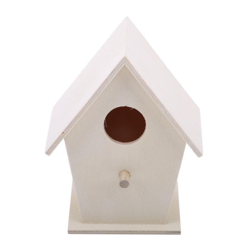 Wooden Bird House Nest Bird Supplies Wooden Birdhouse Outdoor Nesting Box 1