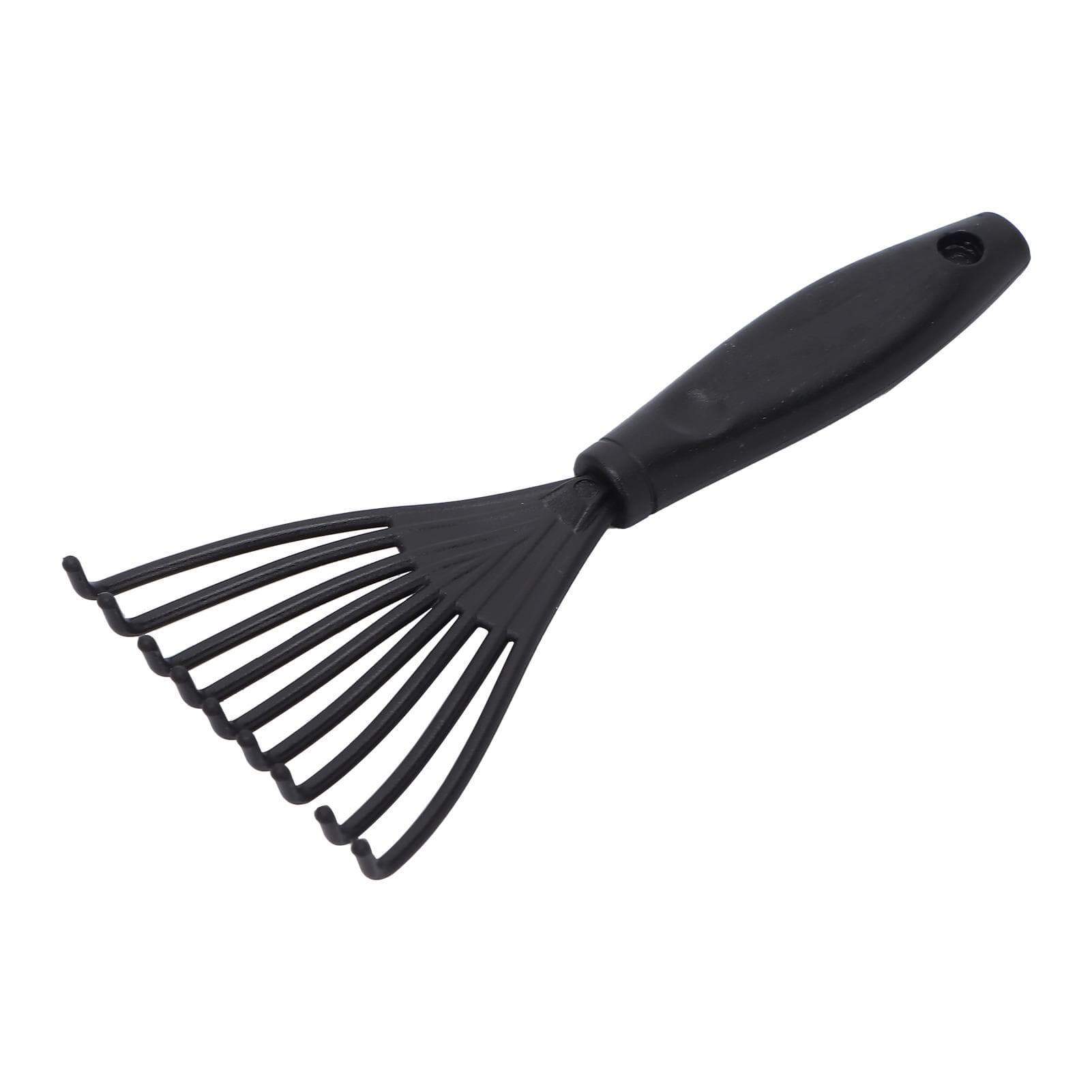 Plastic Rake Hair Comb Cleaner Hair Dirt Remove Comb Brush Cleaning Tool for Home Salon Black