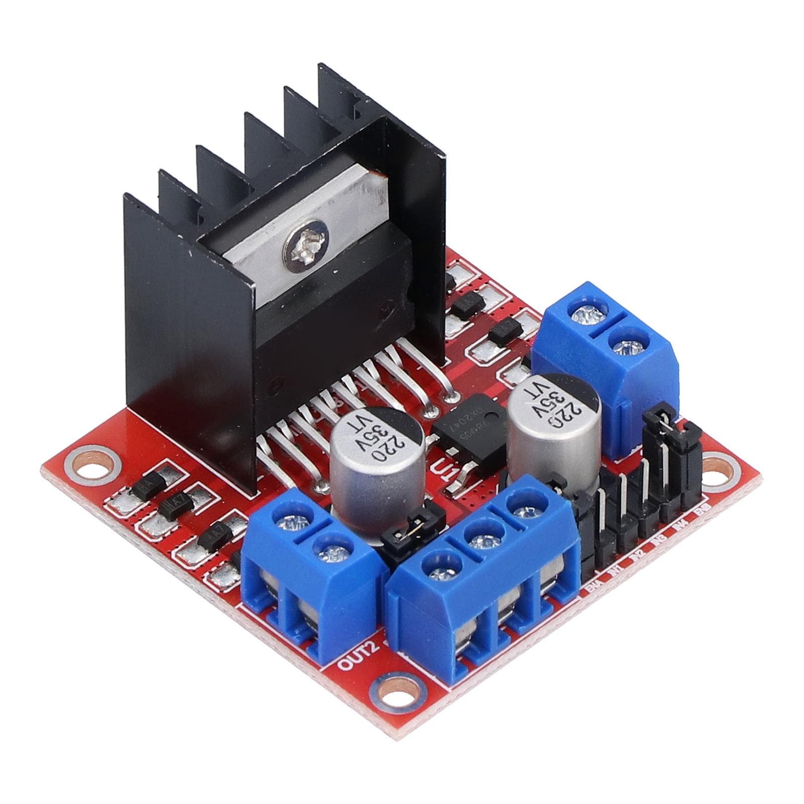 Motor Drive Board DualChannel HBridge PCB Electrical Component L298N DC 5V35V