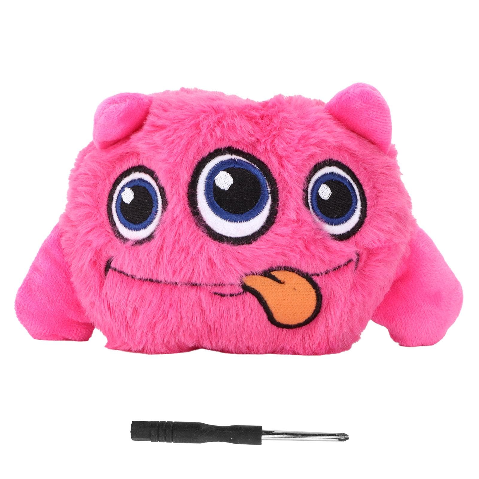 Dog Electric Bouncing Ball Toy Vibrating and Sounding Plush Cartoon for Motorized Entertainment