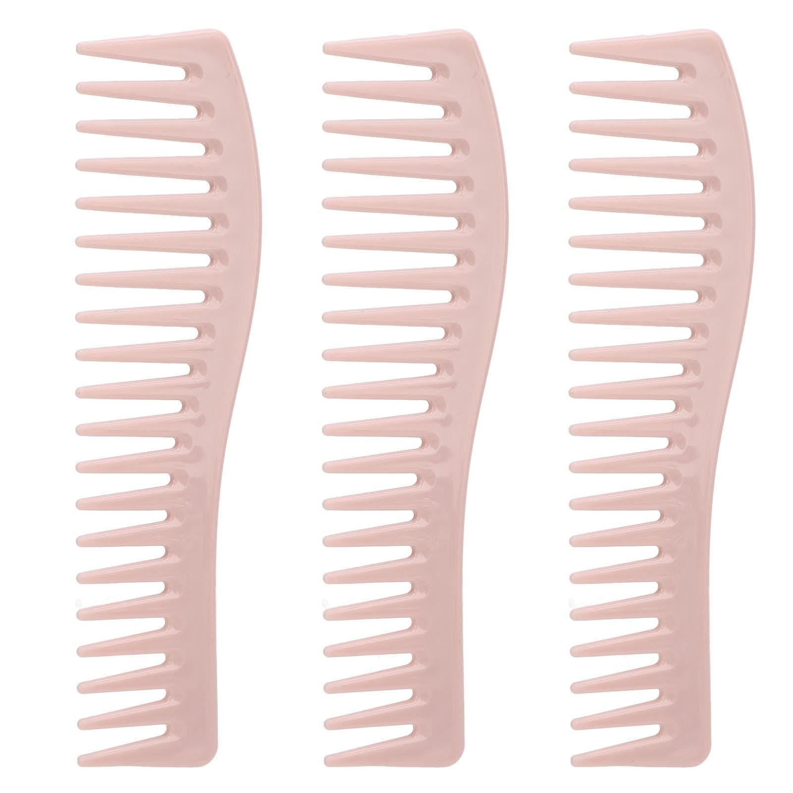 10PCS Hair Detangling Comb Plastic Wide Tooth Compact Professional Stylist Comb for Home