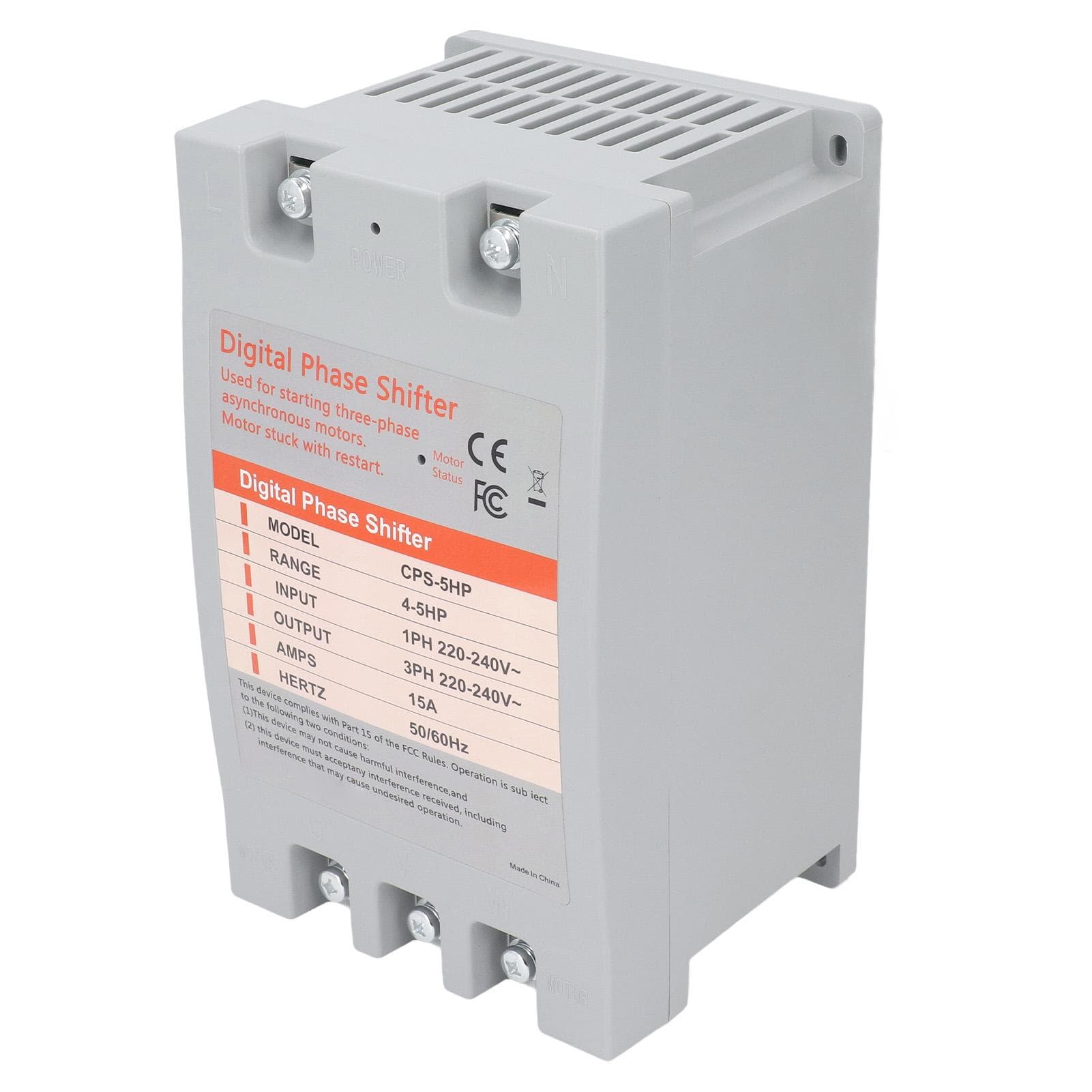 Single to 3 Phase Converter Digital Phase Converter 4 to 5 Horsepower 2.2 to 3.7kw 220?240VAC