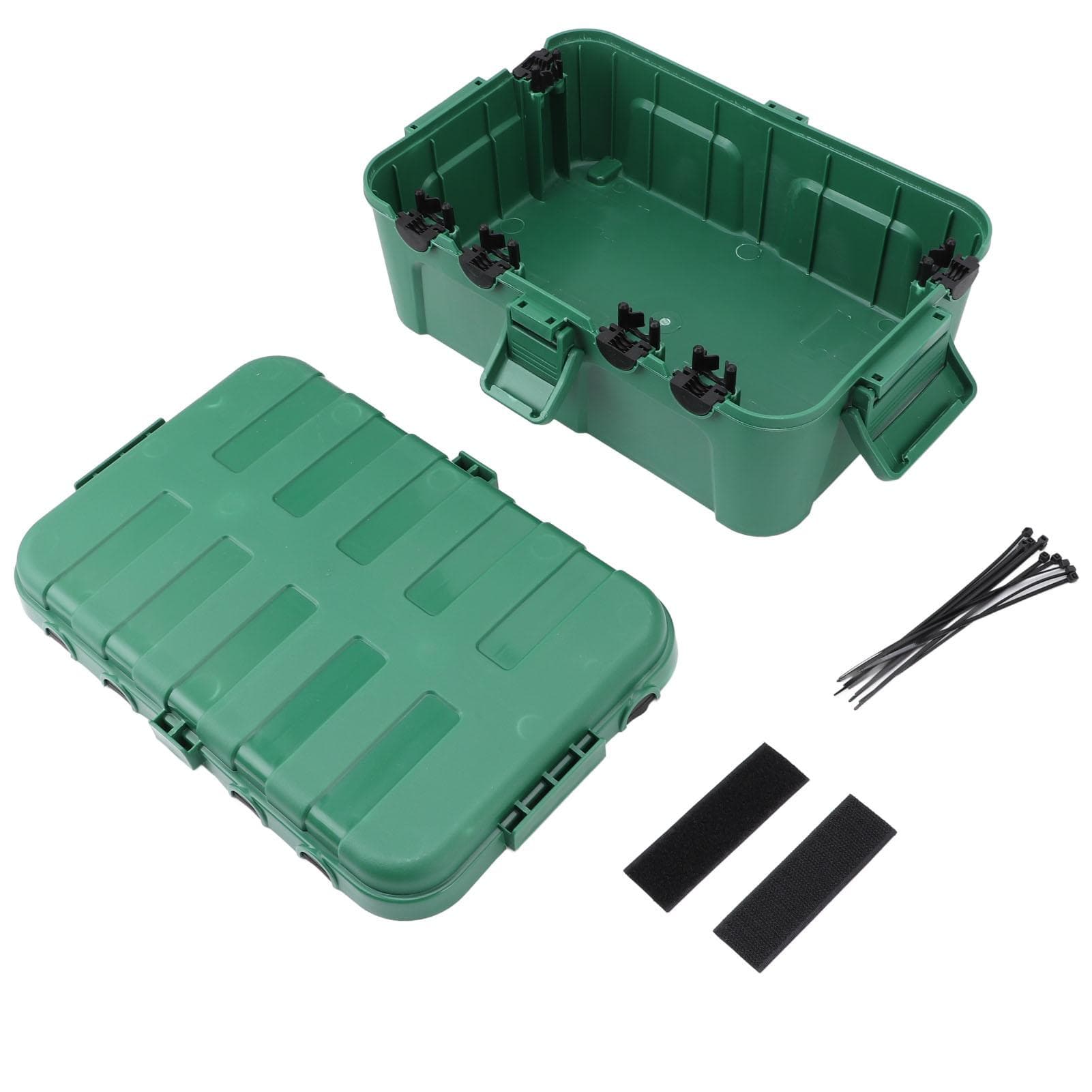 Cord Connection Box IP54 Waterproof Large Capacity Square Outdoor Electrical Box Power Cord green