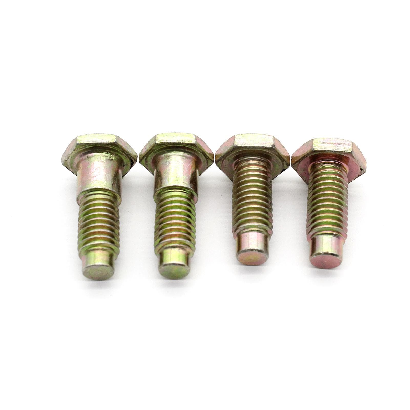 Front Seat Belt Floor Pan Mounting Attachment Bolts Bow Tie Head Hardtop Replacement for Chevy 4 Pieces gold