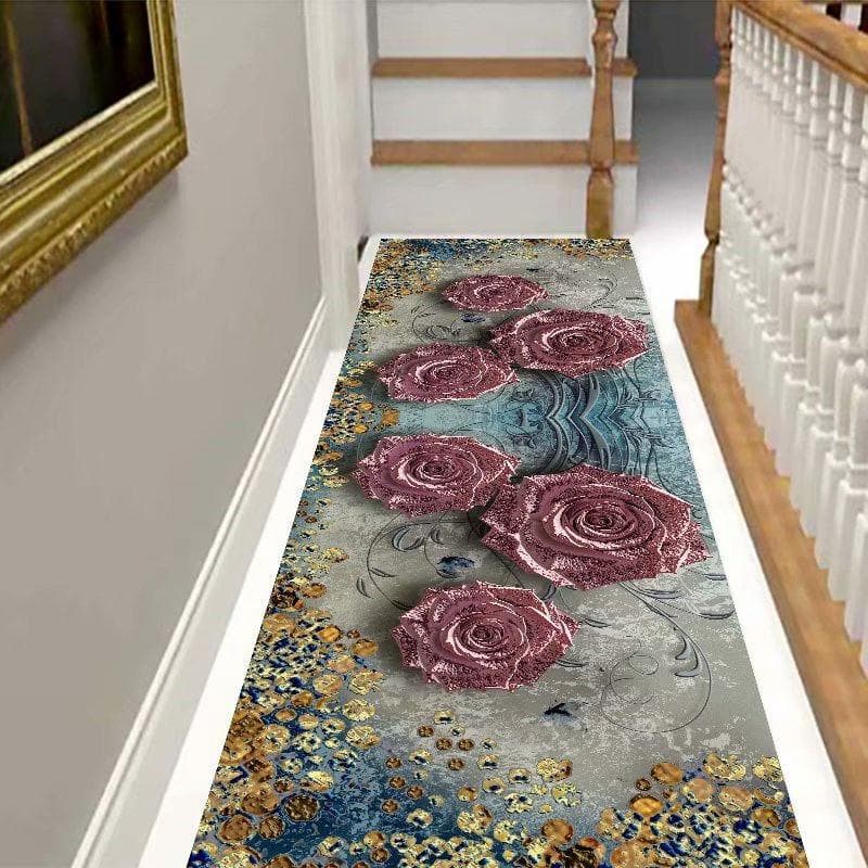 All Size Hallway Carpet Wedding Corridor Rug Stairs Carpet Home Floor Runners Rugs Hotel Entrance Aisle Floor Long Rug Bedroom 80x100cm