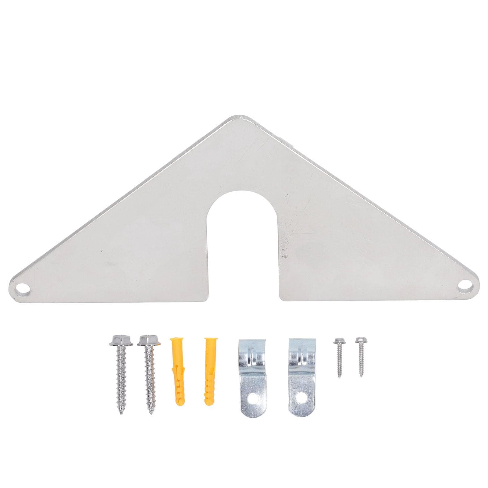 Hose Bib Mounting Plate Stainless Steel Aluminum Spigot Secure Mounts Plate for Home Garden