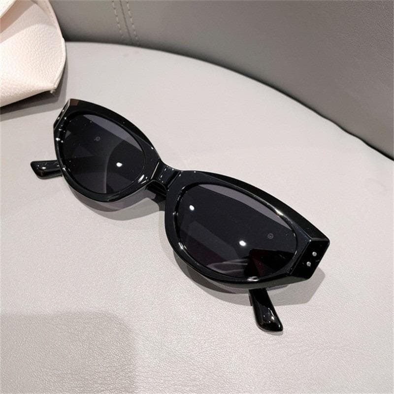 Black Cat Eye Anti Light Sunglasses for Men Women UV Protection Fashion Eyewear Trendy Shades