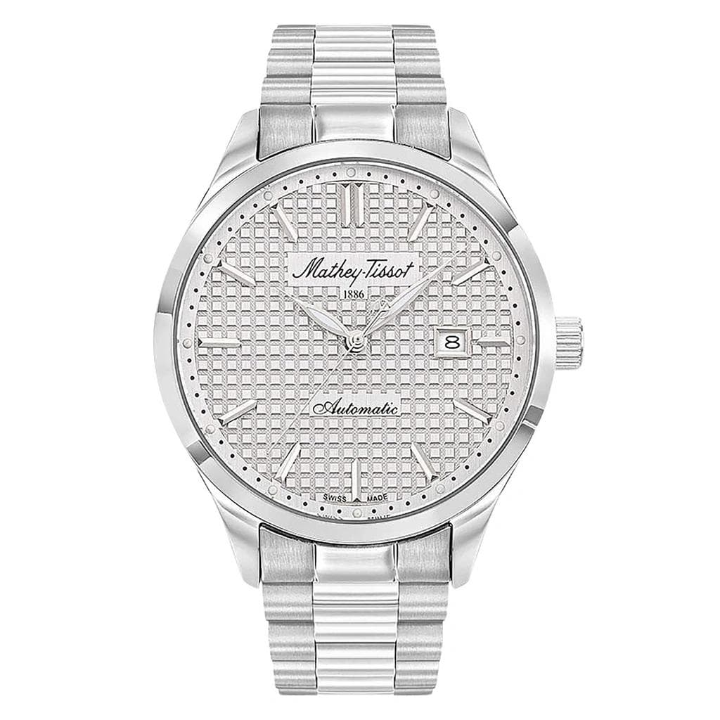 Mathey-Tissot Urban Stainless Steel Silver Dial Automatic H411ATAS Men's Watch silver