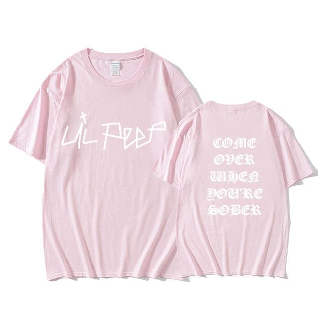 2025 Lil Peep Come Over When You're Sober Tour Concert Vtg Reprint Top T Shirt New Summer Streetwear print Top Cotton Tshirts Men 2XL