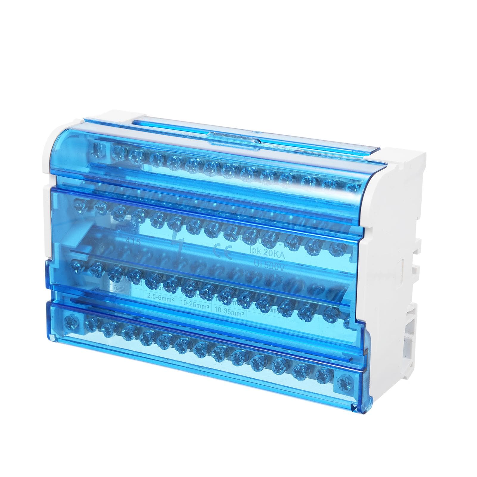 Terminal Block Junction Box 2-Level Single Phase Junction Case 207 Terminal Distribution Box Din JH8415 multicolour