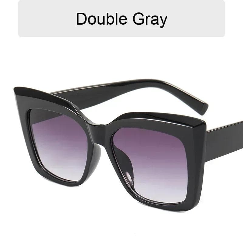Cat Eye Square Sunglasses Women Men Retro Designer Fashion Mirror Plastic Punk Sun Glasses Oculos De Sol Other