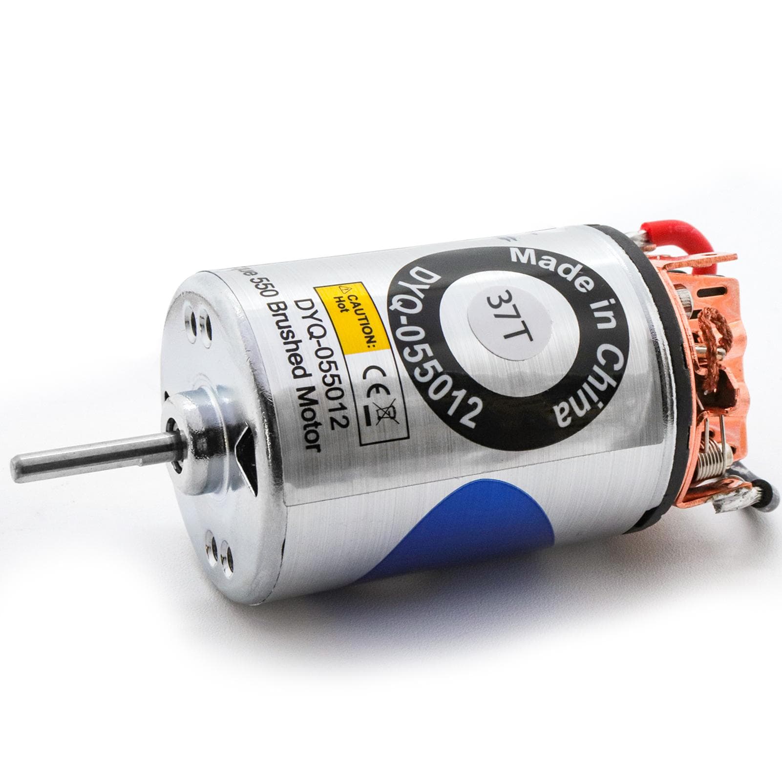 550 Brushed Motor Waterproof Stainless Steel Shell Brushed Motor 37T Climbing Car Large Torque 37T silver