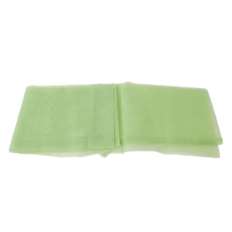 Decorative Colorful Floral Tulle Door Window Curtain Sheer Valances Tulle Home Supplies One Size green