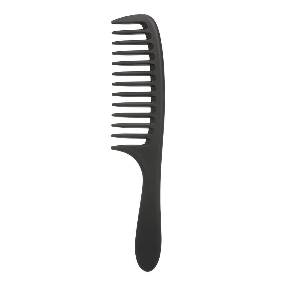 Wide Tooth Comb Detangling Hair Wide Comb Round Teeth Hair Comb Carbon black