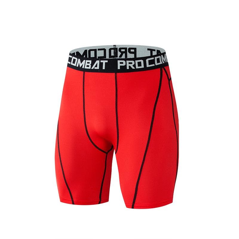 2025 men's and women's casual quick drying compression sports shorts, suitable for basketball, soccer, and running XXL red