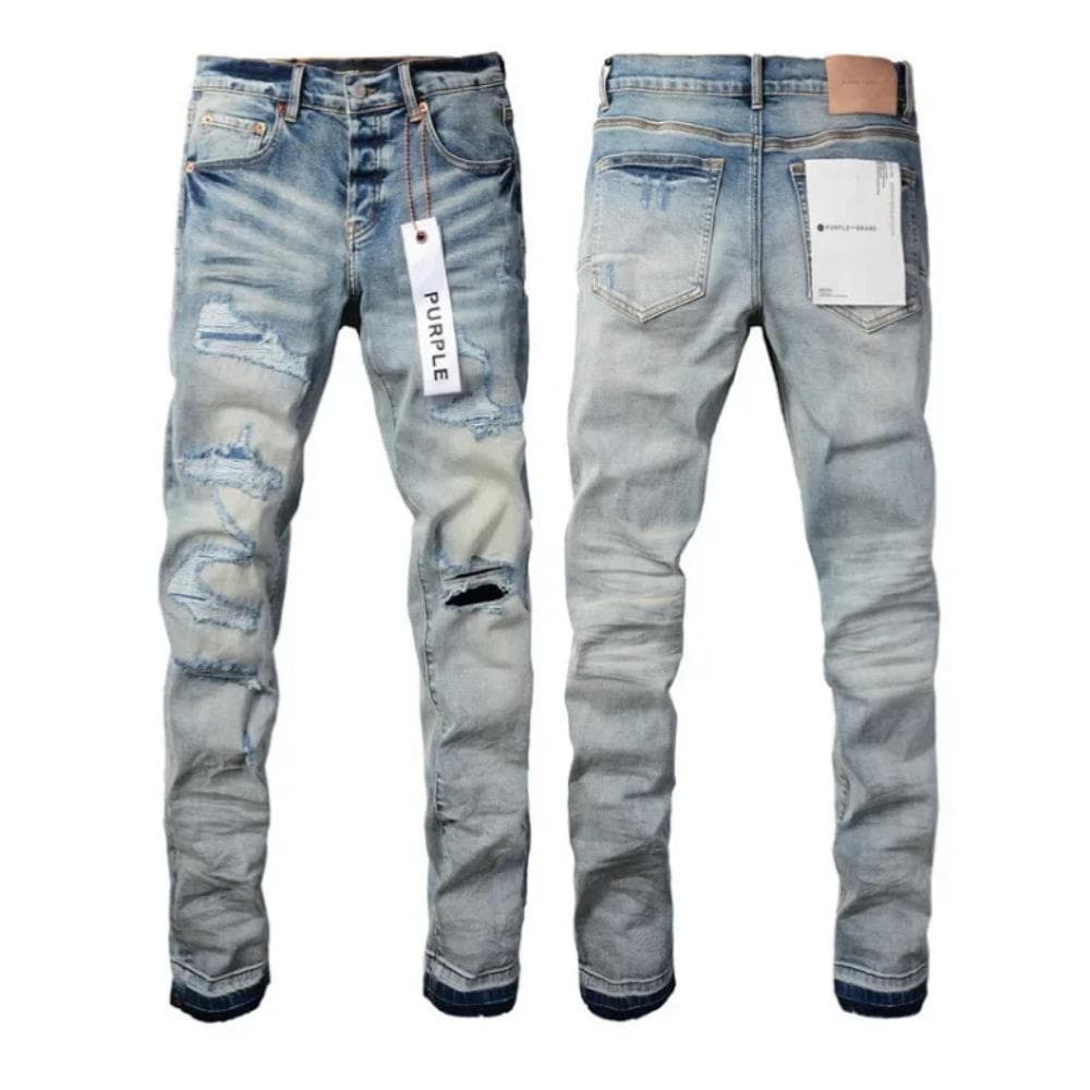 RogueWave Blue Ripped Jeans High Street Casual Pants 32
