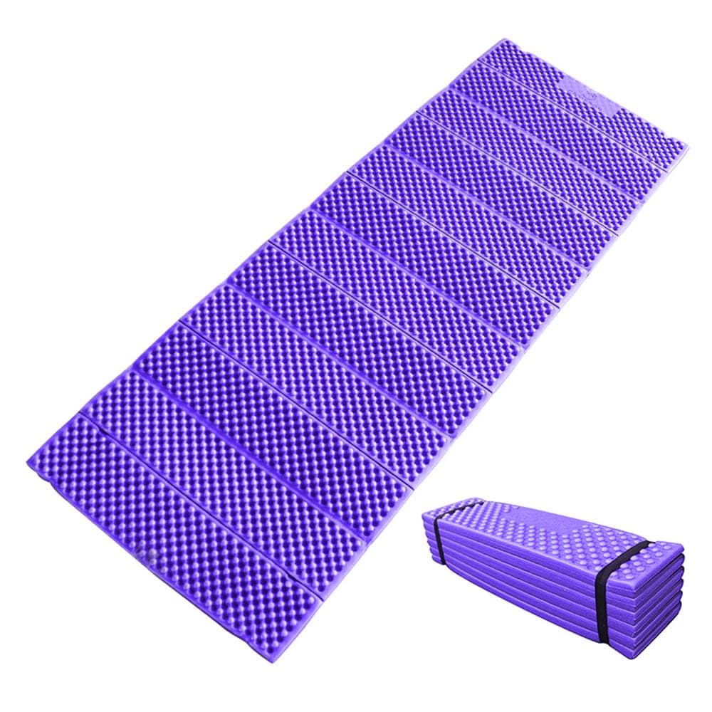 Camping Mat Ultralight Foam Camping Mat Seat Folding Beach Mat Picnic Mat Sleeping Pad Outdoor Mattress purple