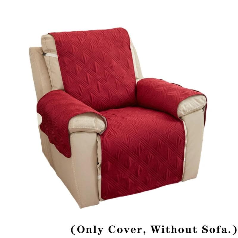 Recliner Chair Slipcover Mat Anti Slip Washable Pet Sofa Couch Protective Furniture Protector Side Pocket Armchair Throw Cover 55x200cm