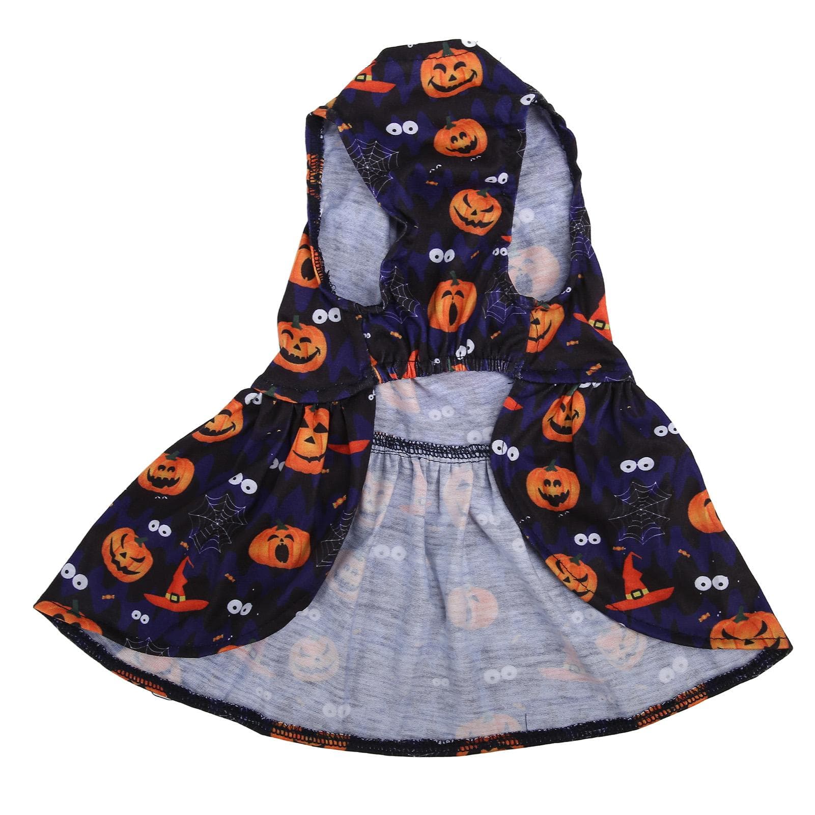 Pet Halloween Skirt Bright Colors Cute Soft Comfortable Stretchy Fashionable Puppy Dress for Small M(for 4-6.5kg)