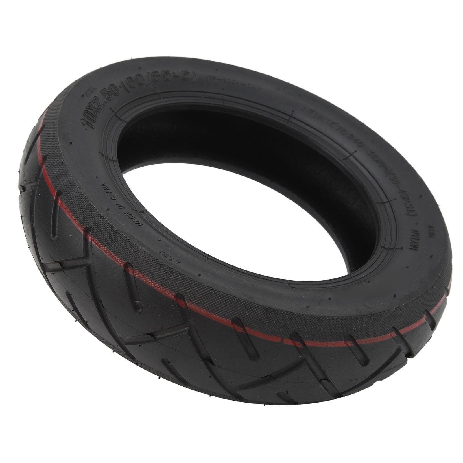 10x2.5 Electric Scooter Tire Rubber Impact Resistance Electric Scooter Replacement Wheel for Repair