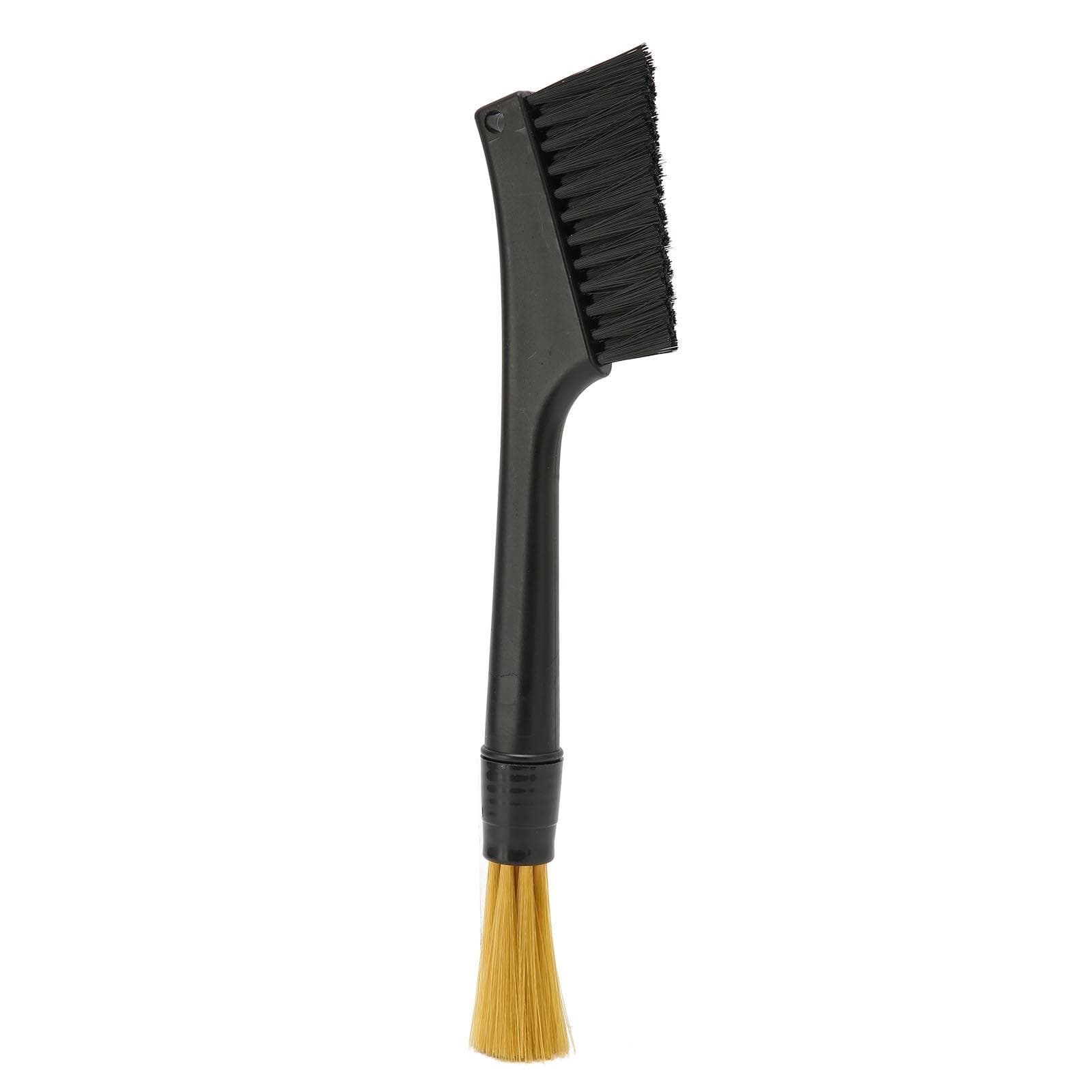 Coffee Brush Both Ends Removable Bottom Hanging Hole Design Round Handle Soft Elongated Brush
