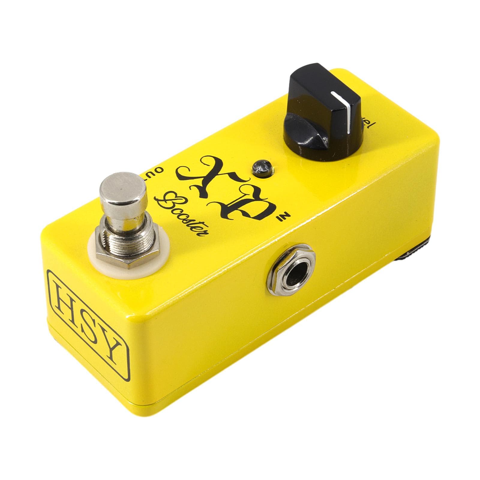 Guitar XP Booster Pedal Electric Guitar Effects Pedal True Bypass Zinc Alloy Shell DC 9V 6.35mm yellow