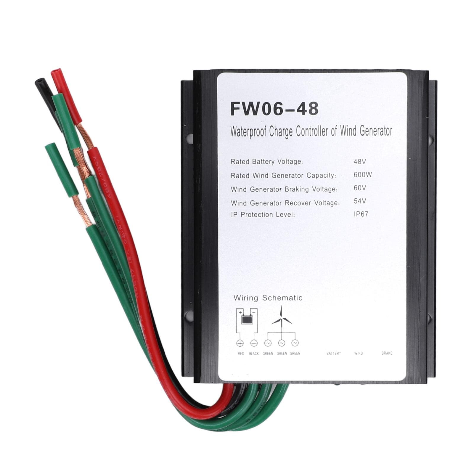 MPPT Wind Turbine Charge Controller 48V Led IP67 Water Resistant Automatic Controller for 0 to 600w