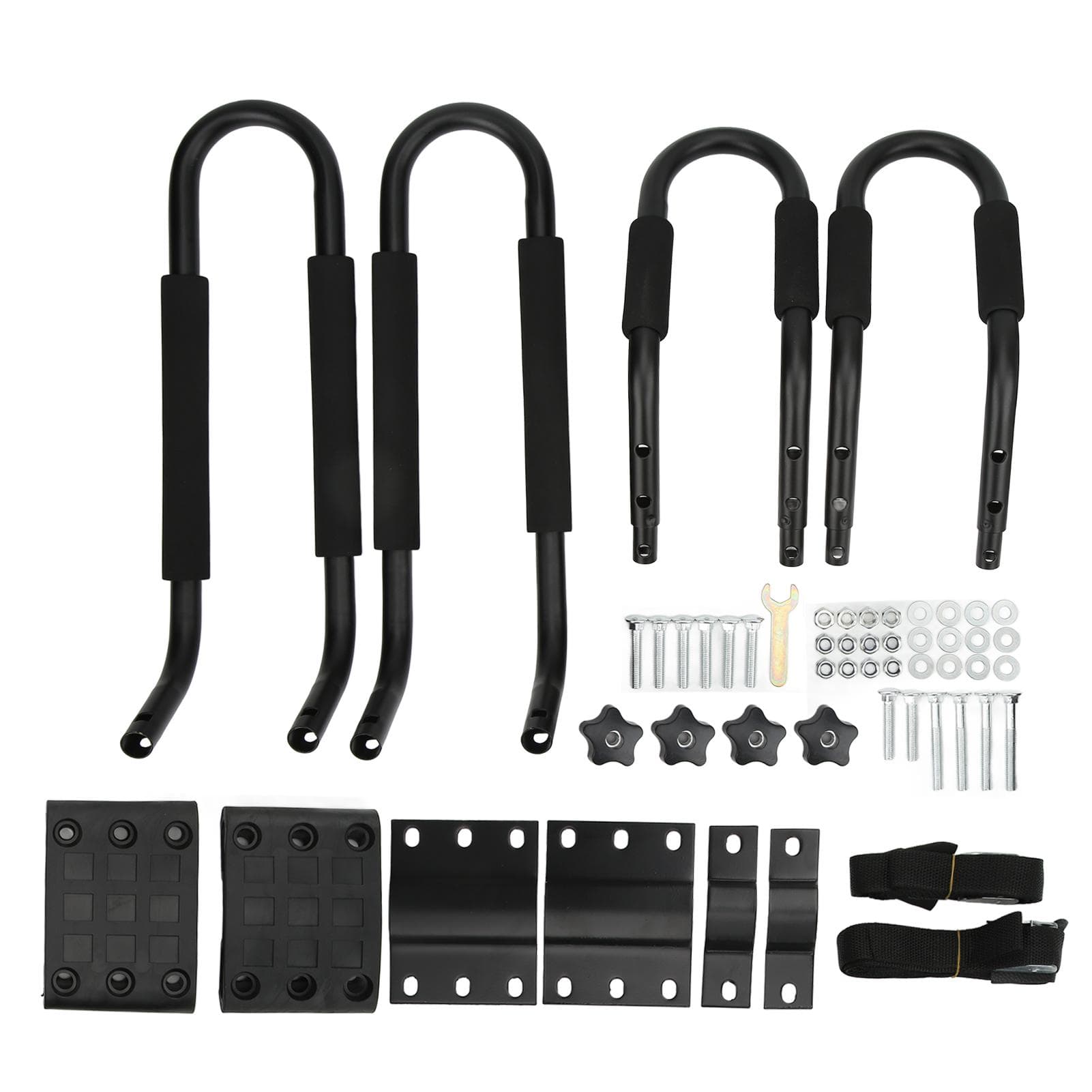 Kayak Roof Rack J Shaped Bar Rust Proof Metal Canoe Carrier Car Top Mount for Surfboard Sailboat