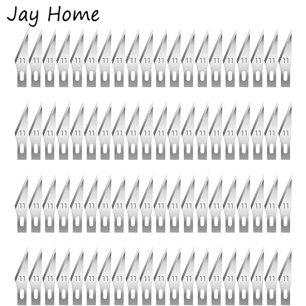 50Pcs Hobby Knife Blades #11 Precision Knife Replacement Blades Cutting Tool for Art Craft Scrapbooking Carving Knife Blades