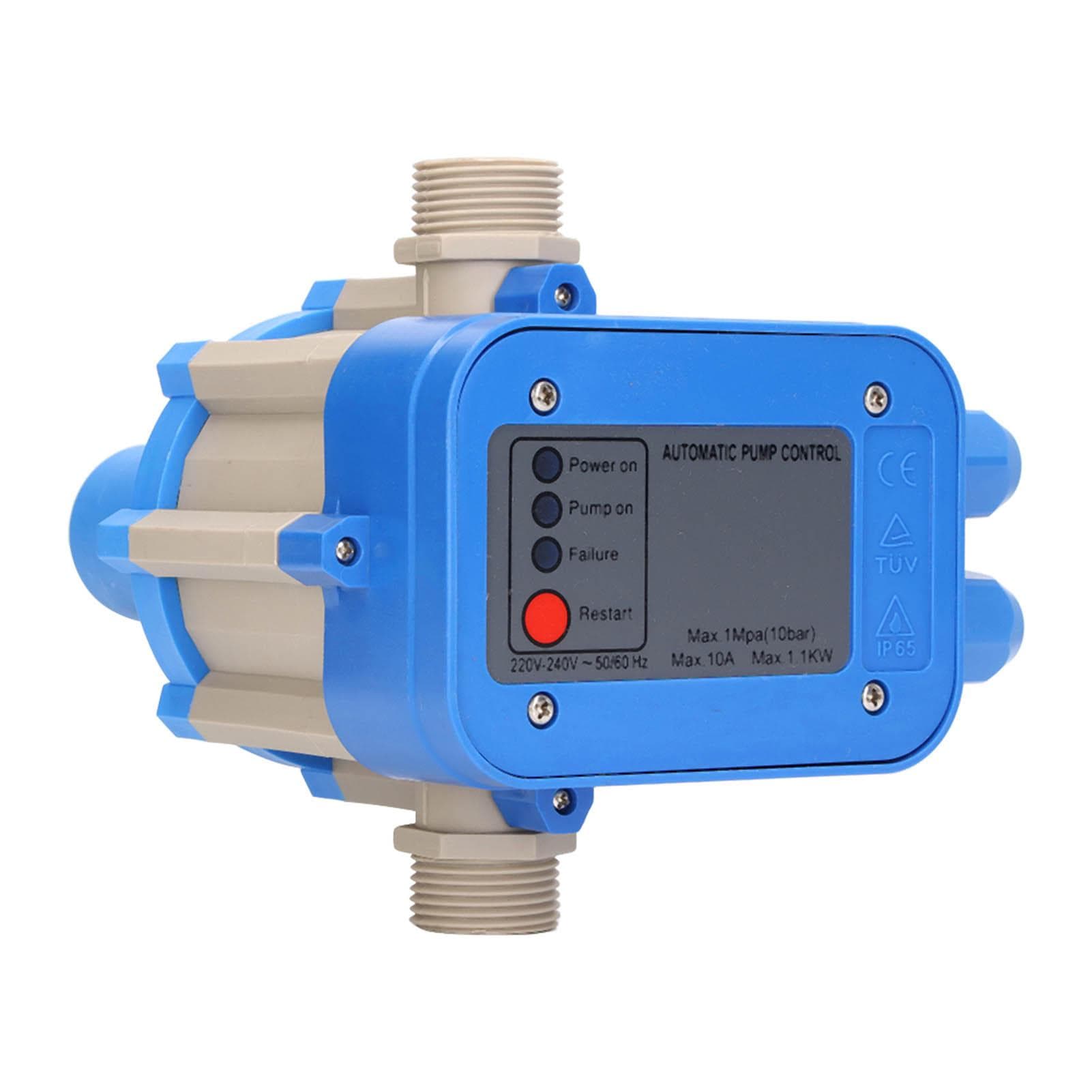 Water Pump Pressure Control Switch 1.5bar?3.0bar Waterproof Adjustable Controller Blue Gray