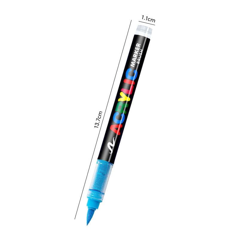 Direct Liquid Acrylic Marker Pen Paint Brush Pen Painting Stone Ceramic Glas Wood Canvas Making Drawing Graffiti Coloring Pen dark blue
