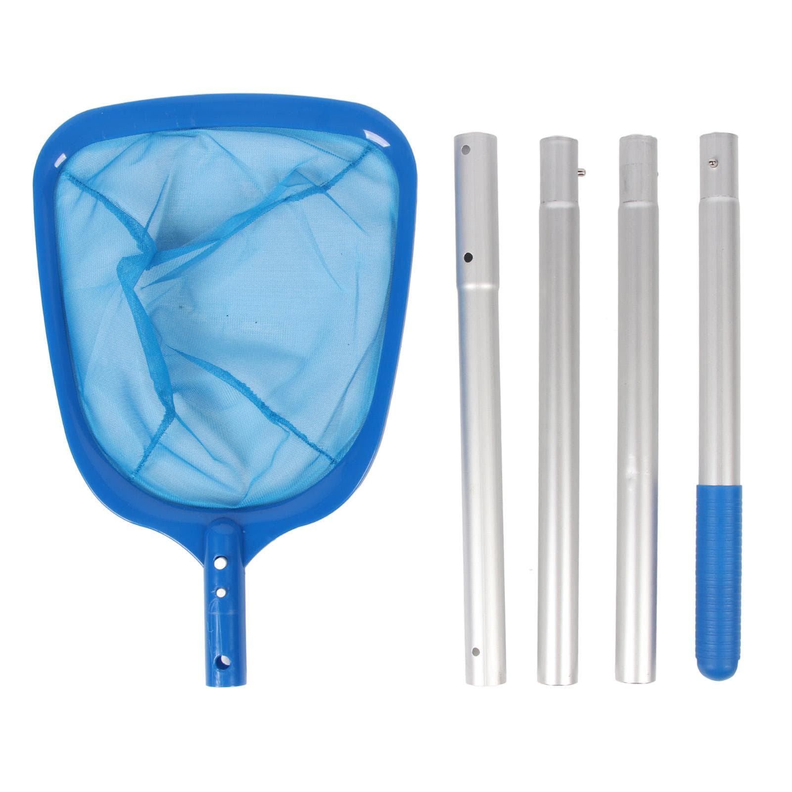 Pool Skimmer Net Reinforced Frame Large Opening Swimming Pool Cleaning Net with Long Poles for Spa