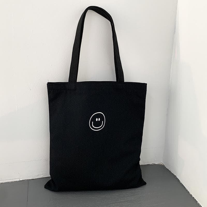 2023 Women's Canvas Tote Bag - Large Capacity, Hand-Held & Shoulder Design, Japanese & Korean Style for College Students