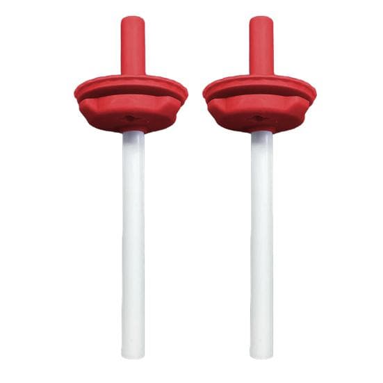 2Pcs Flexible Straw for Owala Kids Water Bottle 12/15oz BPA-Free Silicone red