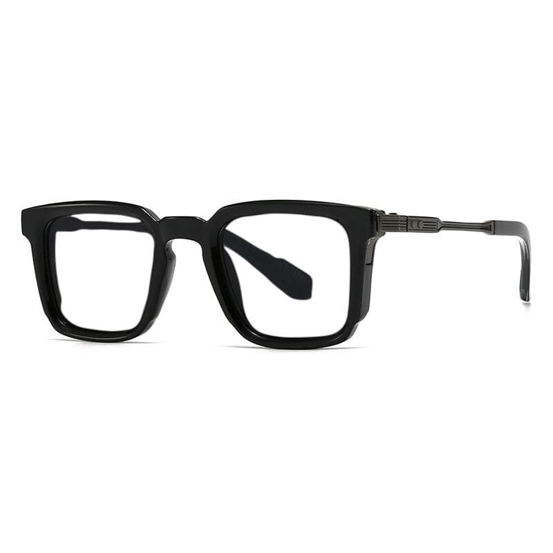 Luxury Men Reading Glasses Vintage Square Metal Frame Diopters Plus Designer UV400 Eyewear Fashion Brand 6