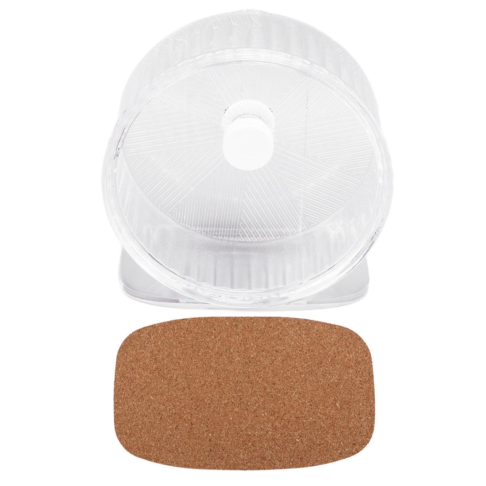 Hamster Silent Running Wheel Acrylic Prevent Slipping Round Pet Exercise Wheel for Hamster Golden 21cm