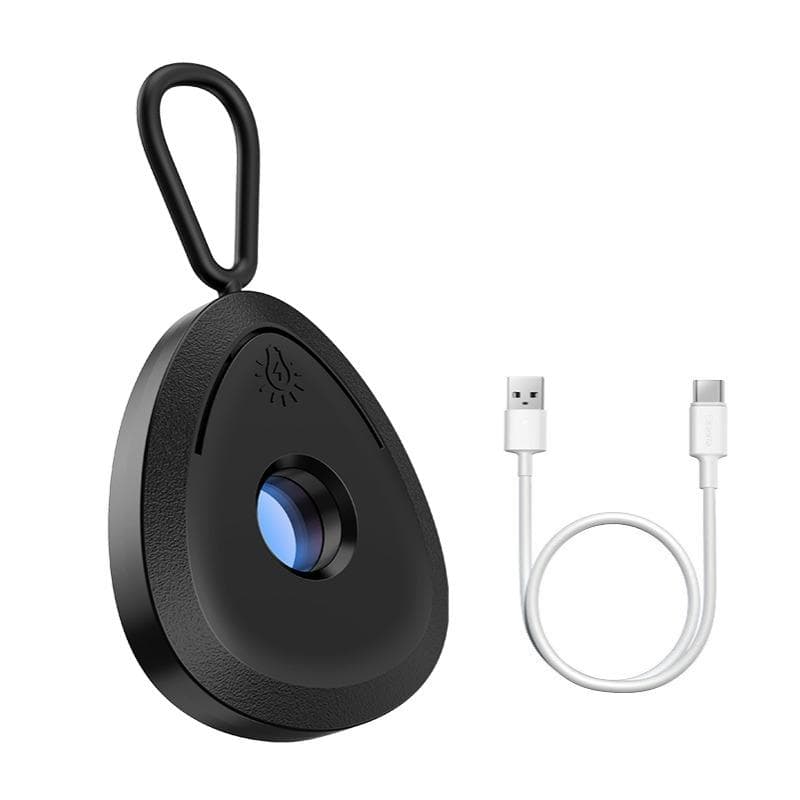 Anti-Candid Hidden Camera Detector Infrared Scanner Portable Pinhole Hidden Lens Detect Gadget Anti-Peeping Security Protection Candid Detector 8m black