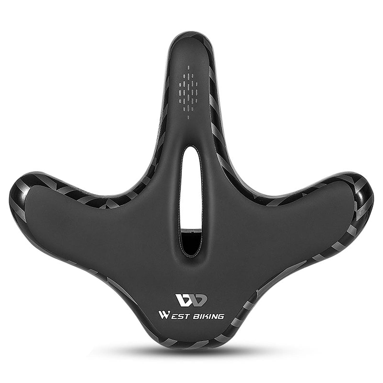 Wide Bike Saddle Comfortable Mountain Bicycle Cushion Pad Waterproof Cycle Seat Saddle for Men Type 3