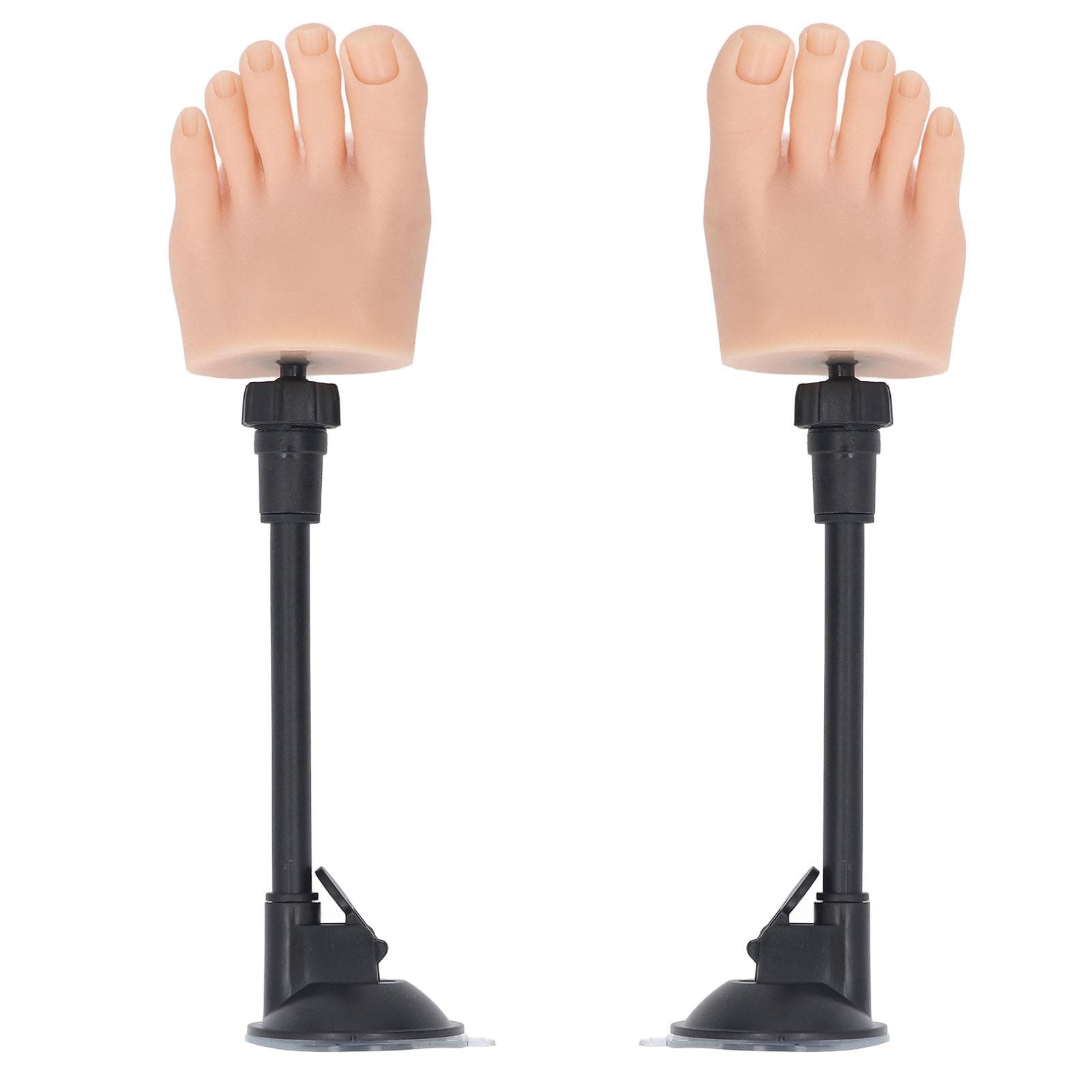 1pair Silicone Nail Art Practice Foot Model Manicure Training Foot Model Fake Silicone Half Foot