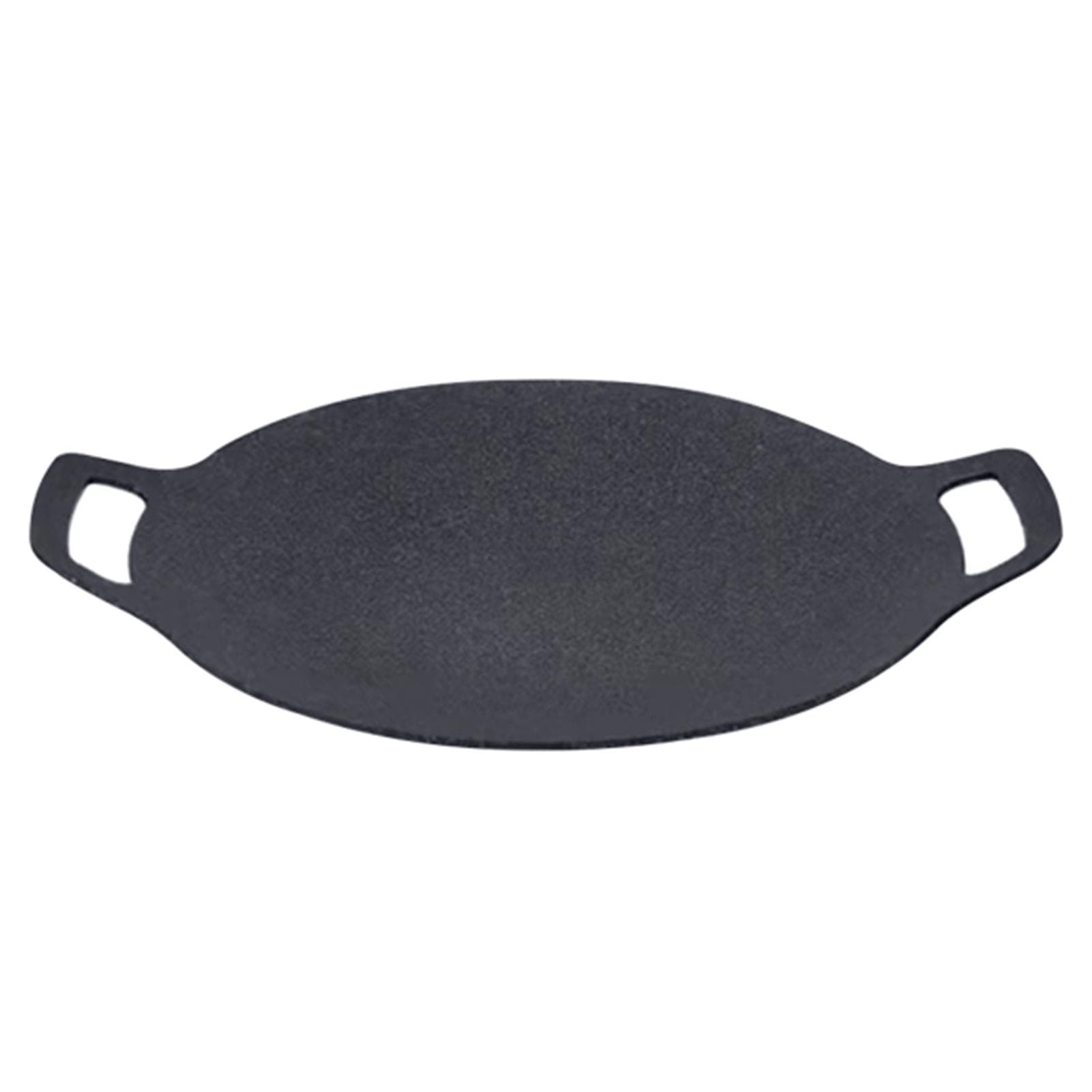 Nonstick BBQ Grill Pan Stovetop Baking Tray Comal with Metal Handles for Indoor Outdoor Barbecue 34cm