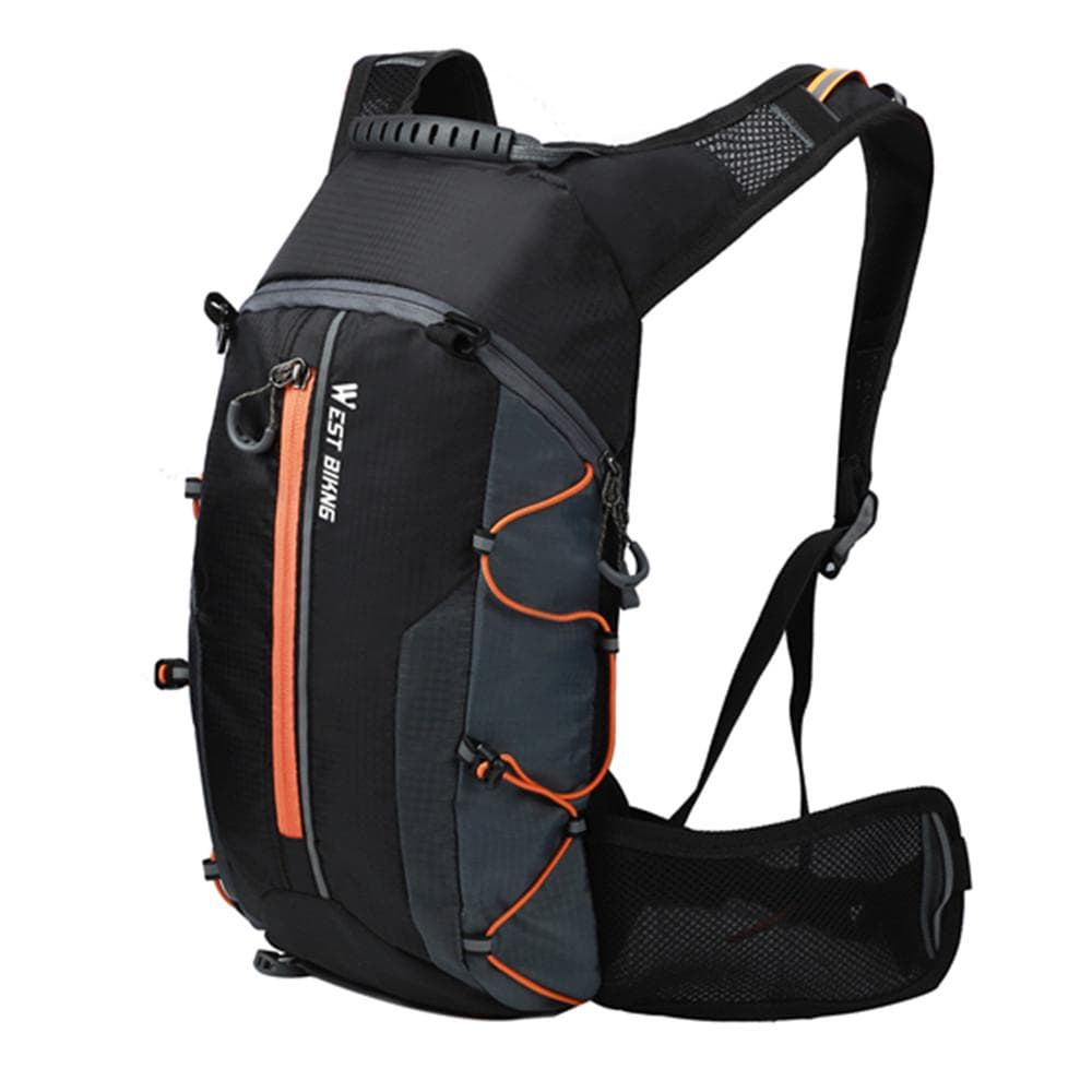 WEST BIKING Waterproof Bicycle Bag Cycling Backpack Breathable 10L Ultralight Bike Water Bag orange